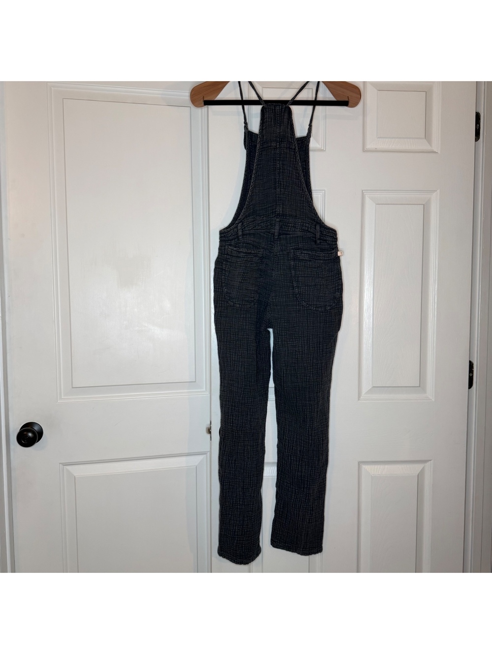 Anthropologie Pilcro Guaze Painters Overall Pants Faded Black Womens Sz 24 - Picture 3 of 8